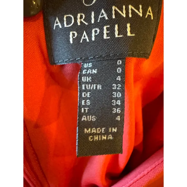 Adrianna Papell Dress Women 0‎ Pink Sleeveless Ruffle Front Party Cocktail Mini - Image 8