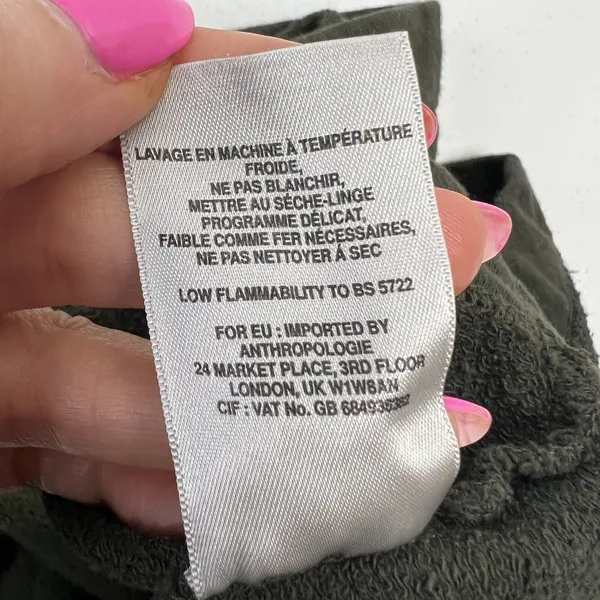 t.la Size S Tank Top Ombre Olive Green French Terry Raw Edge Anthropologie - Image 11