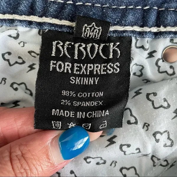 ReRock For Express Women's Jeans Skinny Size‎ 6 Regular - Image 10