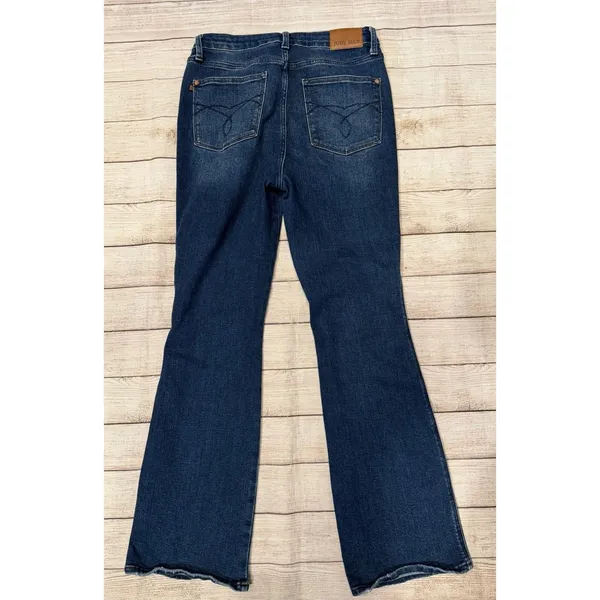 Judy Blue Women's Boot Cut Blue Denim Cotton Stretch Jeans Size 11/30 - Image 3