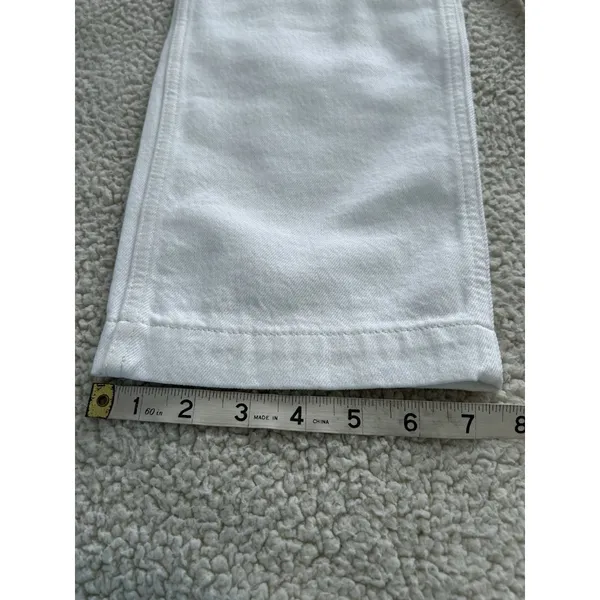 Madewell $128 The Perfect Vintage Straight Jean Two-Tone Women's White/Ivory 26 - Image 9