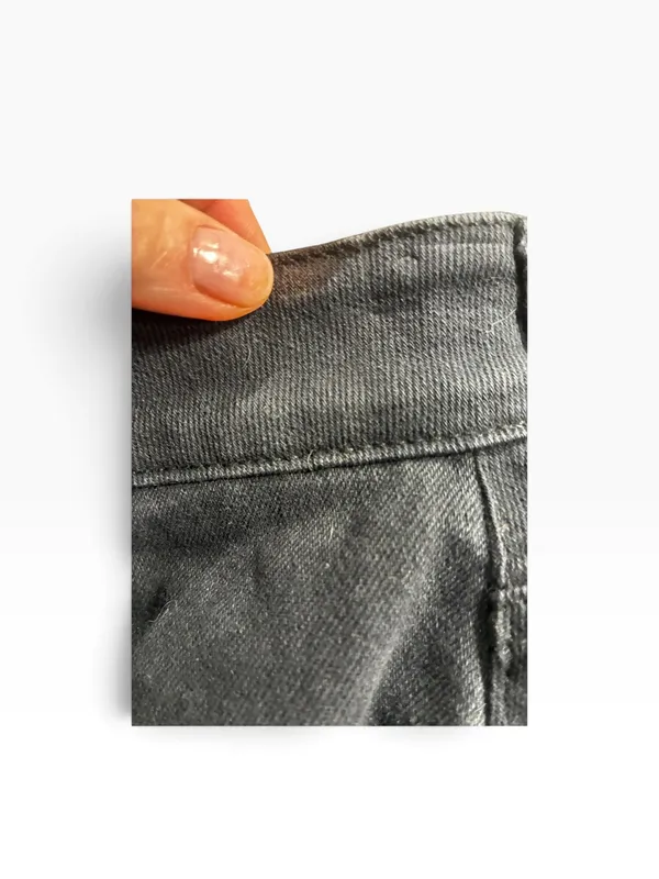 PacSun Black Frayed Denim Stretch Mini Skirt - Image 7