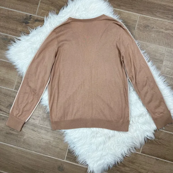 Loft dual tone varsity cardigan sweater  - Image 4