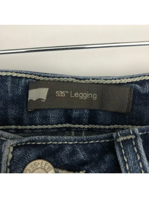 Levis 535 Legging Jeans Womens Mid-Rise Skinny Fit Medium Wash Stretch Size 5M - Image 3
