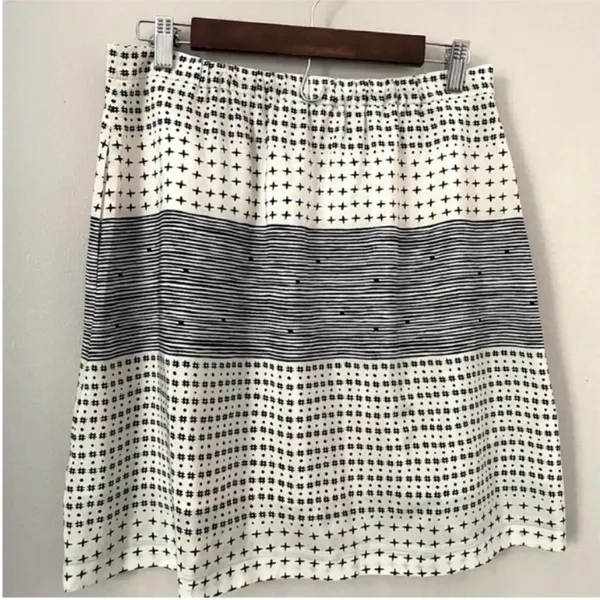Madewell Mix Print Tulip silk Skirt size XS‎ - Image 4