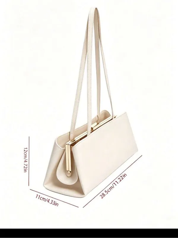 Ivory off white Cream Top Handle purse Bag (2 exchangeable strap lengths) - Image 3