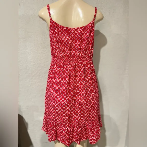 Lulu’s Grecian Getaway Red and White Print Mini Dress size large - Image 13