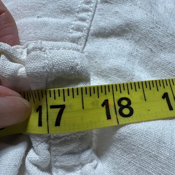 Vince Womens White 100% Hemp Pull On Drawstring Shorts Size Medium‎ M - Image 7