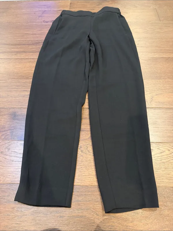 J. Crew Jamie Pant Black Pull On Straight Leg Dress Pants Size 00 - C31-048 - Image 4