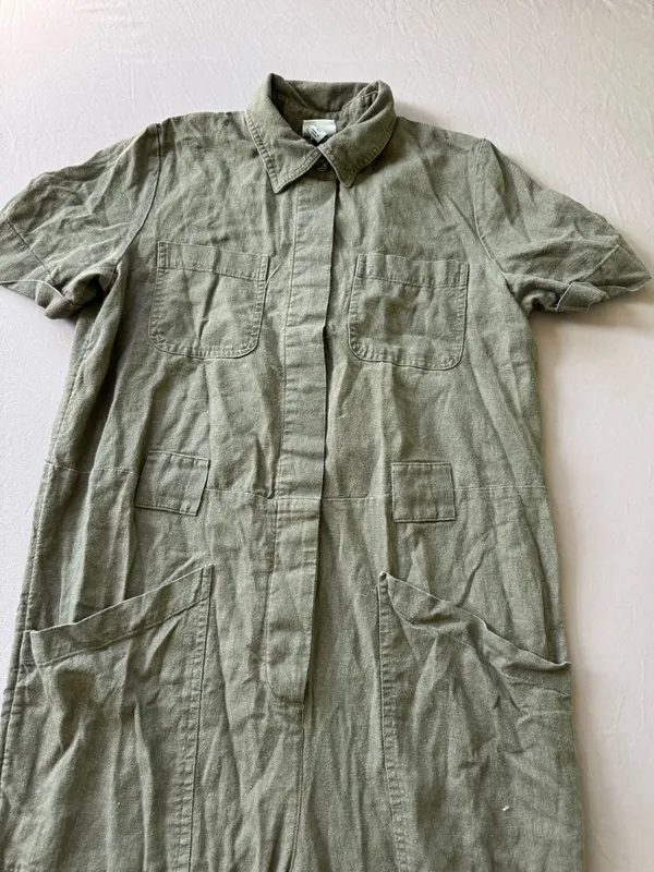 A New Day Linen Blend Utility Boiler Jumpsuit - Image 4