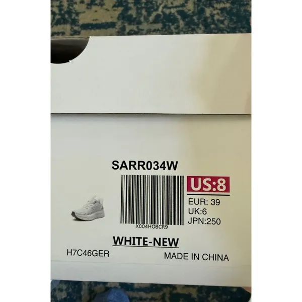 ALLSWIFIT Womens Running Shoes White Athletic Sneakers H7C46GER Size 8 NEW - Image 3