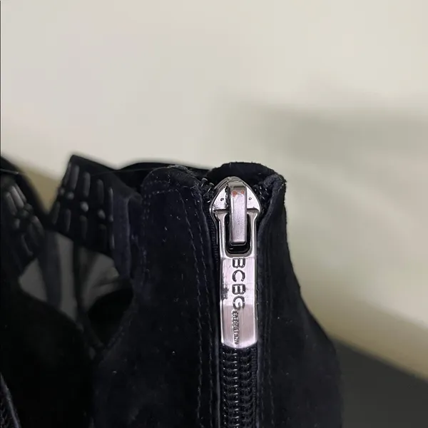 BCBGeneration studded stiletto sandals with platform soles and ankle zippers - Image 5