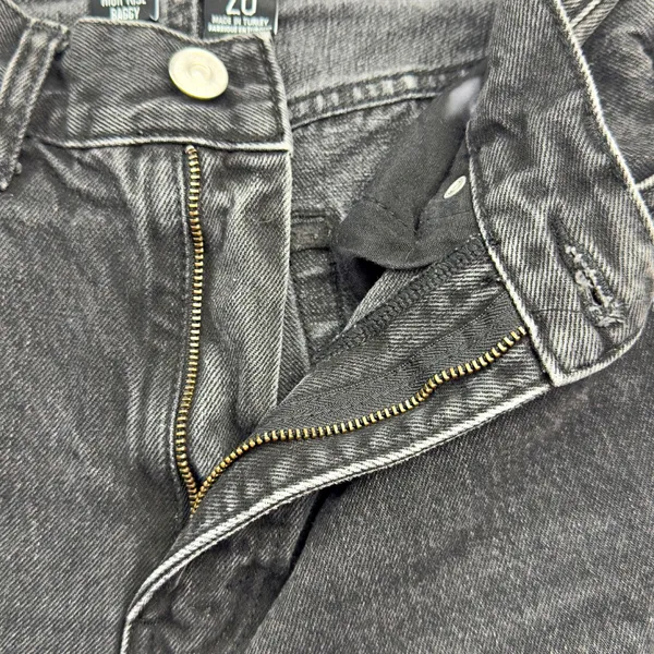 BDG Urban Outfitters High-Rise Baggy Black Denim Destroyed Denim - Image 6