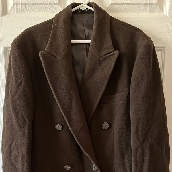 Chaps by Ralph Lauren Women’s Chocolate Brown Wool Overcoat, Size Medium - Image 2