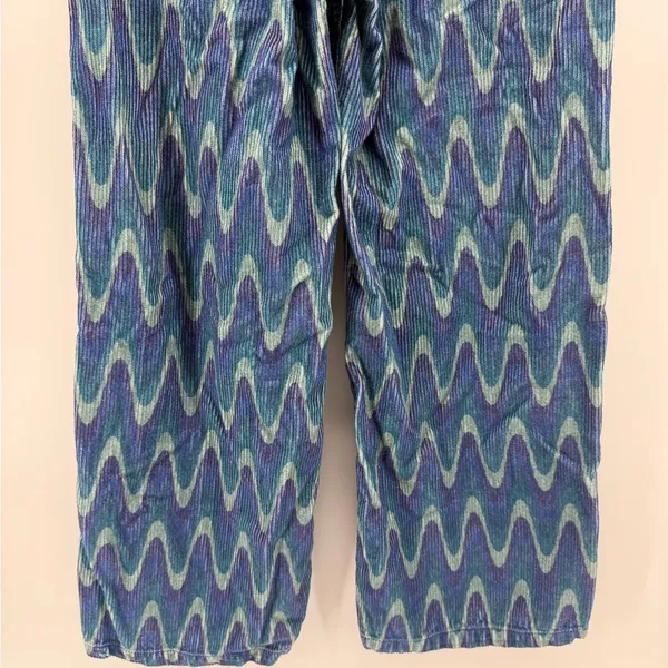 BDG Urban Outfitters High & Wide Blue Wave Corduroy Pants size 26 Y2K - Image 4