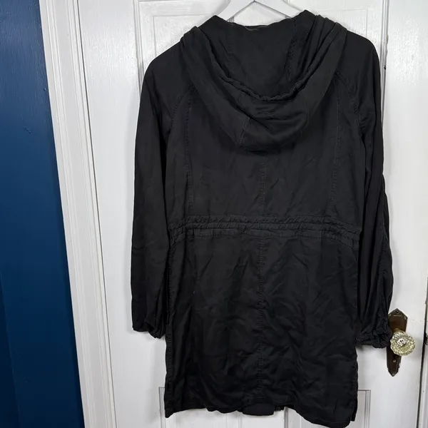 Lululemon City Stroll Lightweight Long Jacket Trench Coat in Black W2299 Sz 6 - Image 12