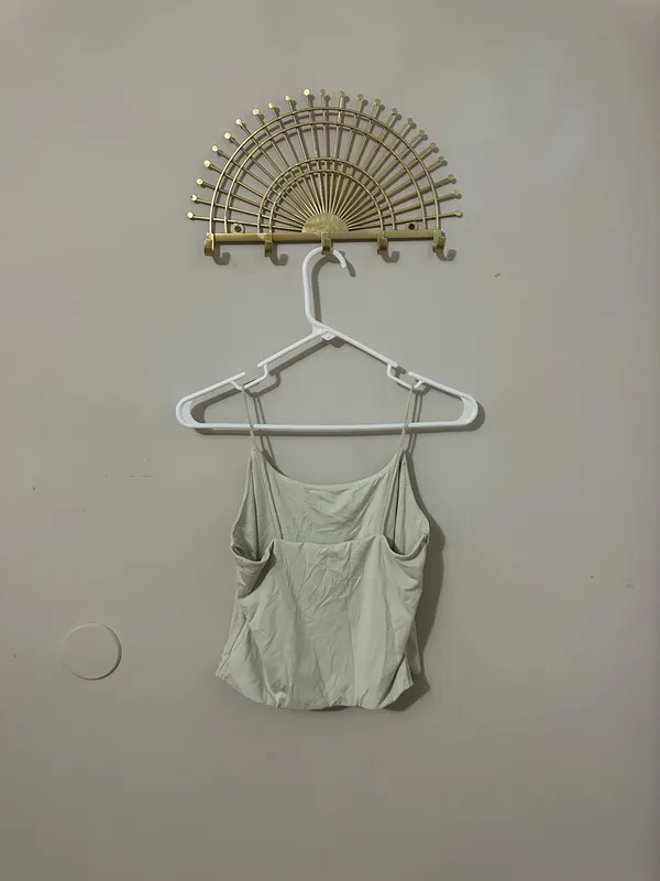 Pink Rose Women's Light Butter Yellow Spaghetti Strap Seamless Cami Top - Image 2