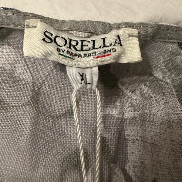 Sorella Geometric Linen Maxi Cocoon Dress - NWT - Size XL - Image 11