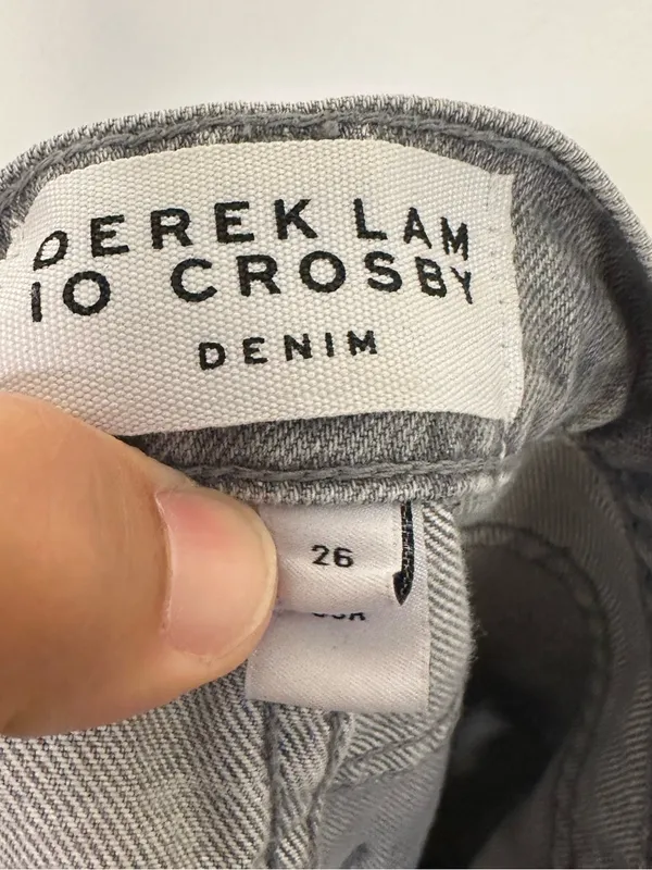 Derek Lam Crosby Maja Barrel Leg Gray Wash Jean Women’s Sz 26 - Image 9
