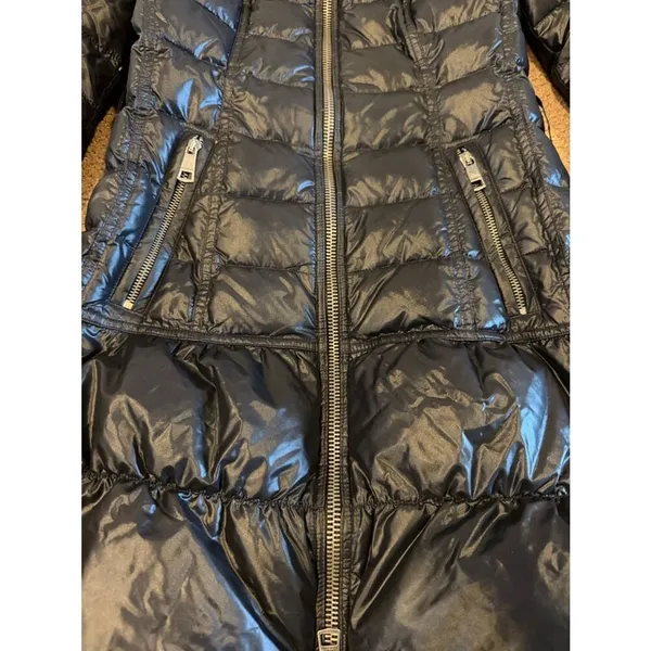 Burberry Brit Black Puffer Coat – Size XS - Image 2