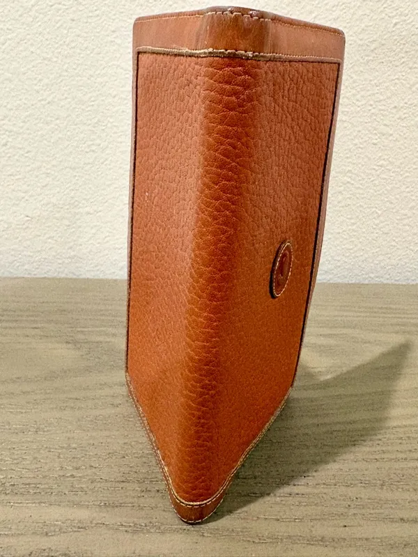 Vintage Dooney & Bourke Pebbled Leather All-Weather Leather Checkbook Cover - Image 4