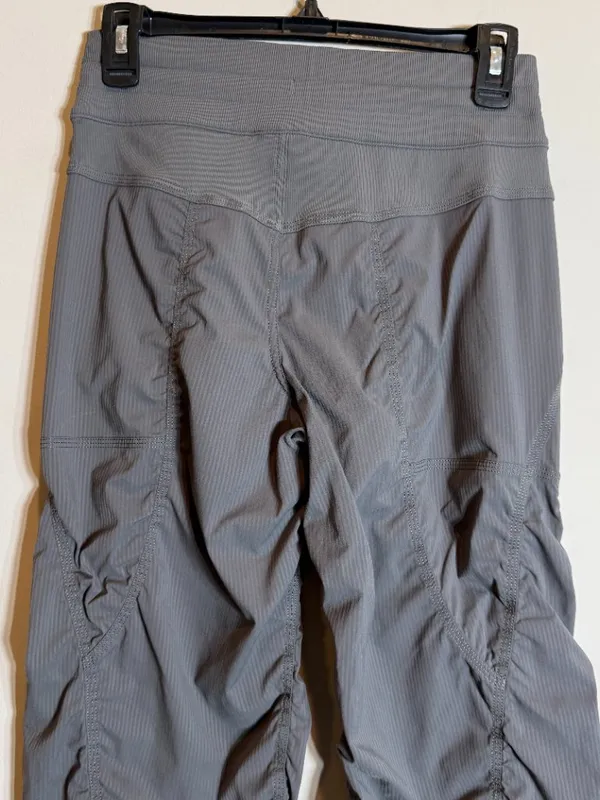 Y2K Lululemon Studio Pant Women's 4 Soot Light Gray Active Athletic Workout Gym - Image 10