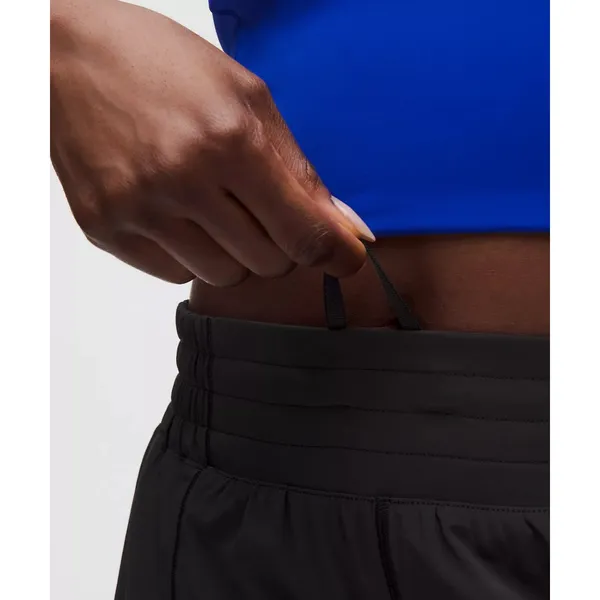 Lululemon Hotty Hot High-Rise Lined Short 4" Black Athletic Running Size 6 - Image 3