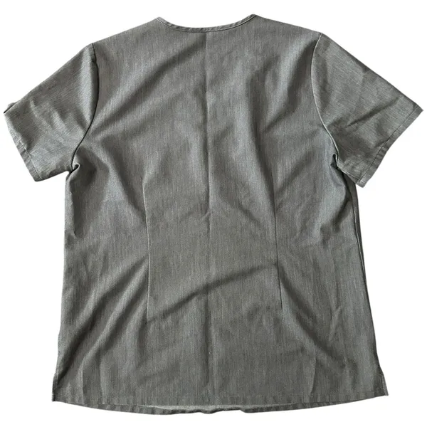 Figs Women’s Size L Heather Gray Catarina One Pocket Medical Scrub Top FW1000 - Image 2