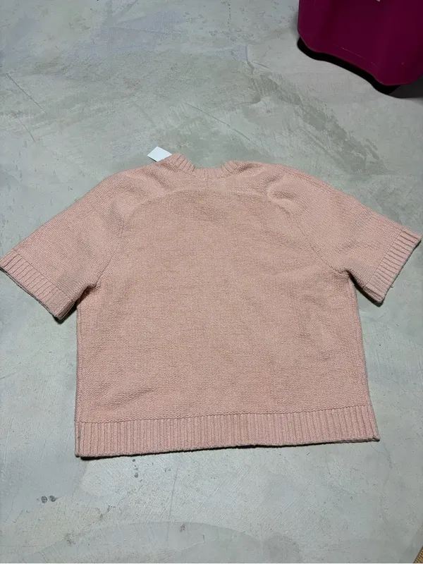 Abercrombie & Fitch NWT Pink Short Sleeve Knit medium MSRP$50 - Image 6