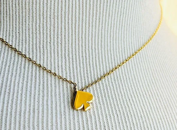 kate spade ♠️ Pink Enamel Spade Necklace - Image 2