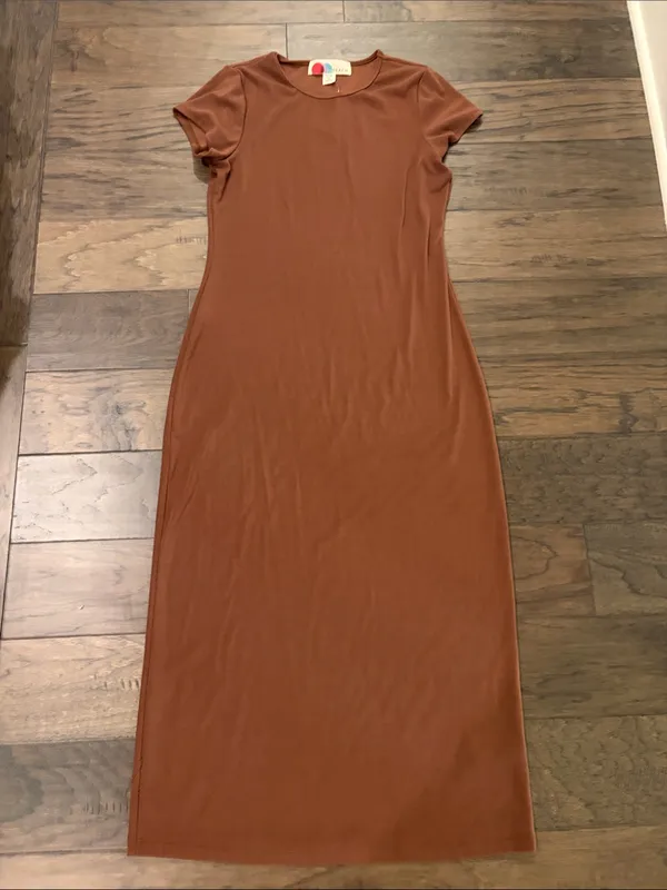 New With Tags Free People Beach Essential Slim Midi Dress Sz M - Image 2