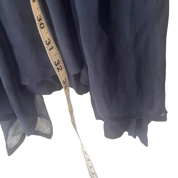 Abercrombie & Fitch Women Medium Blue‎ Lace Chiffon Fairy Grunge Mini Dress - Image 12
