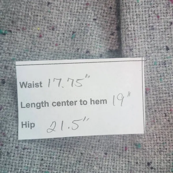 Loft Gray Straight Mini Skirt Size 14 Loft Gray Speckled Mini Tie Front Skirt - Image 8