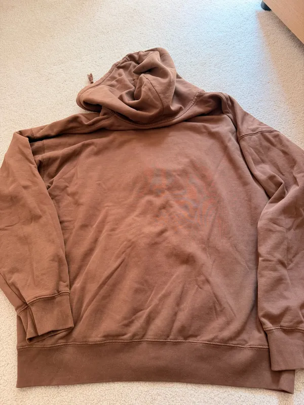 John Galt Brown Zip Up Hoodie - Image 3