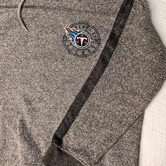 NFL Tennessee Titans Gray Pullover Sweatshirt Funnel Neck Womens XL‎ - Image 3