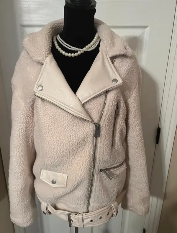 Fuzzy fall coat jacket fleece - Image 2