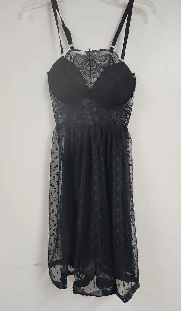 Women's NIGHTGOWN SET Black Size XL - Image 2