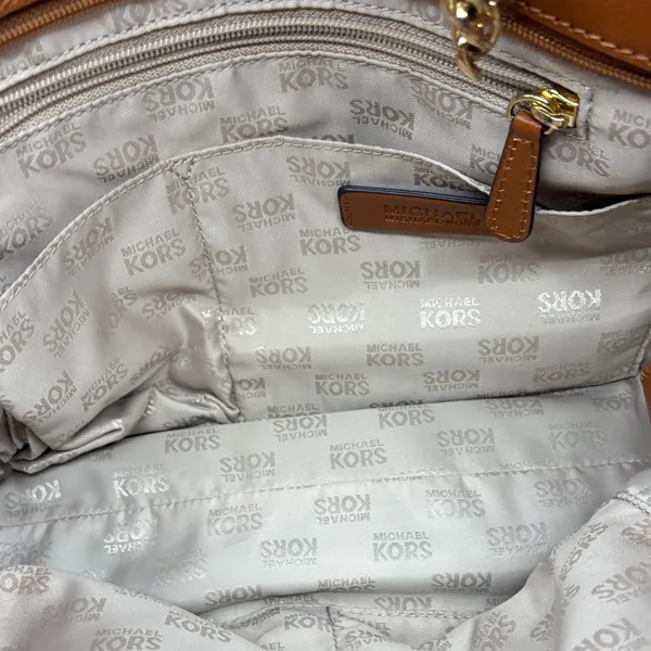 Michael Kors Dark Brown Monogram Shoulder Bag - Image 3