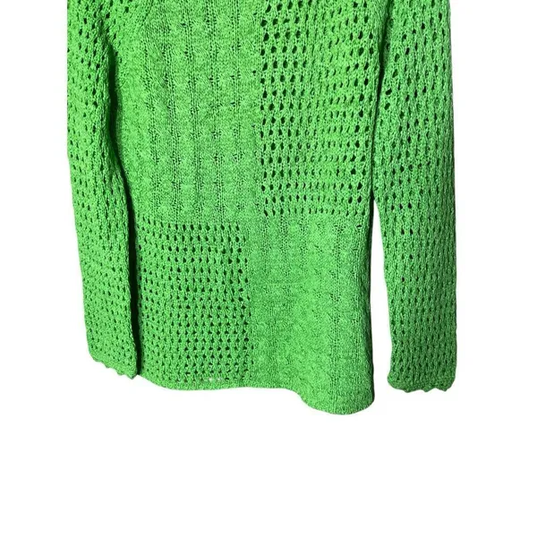 French Laundry Green Knit‎ Sweater Size M - Image 2