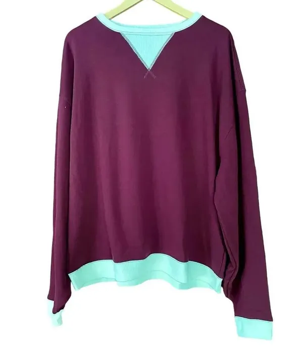 We the Free Sweatshirt Classic Crew Colorblock Size Small NEW - Image 3