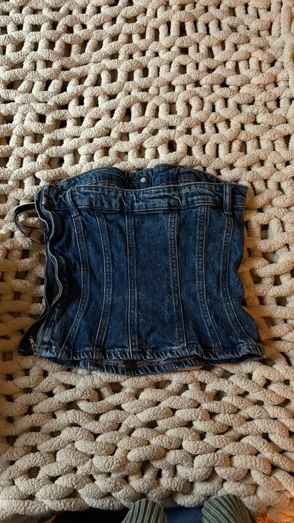 Denim Tube Top H&M - Image 2