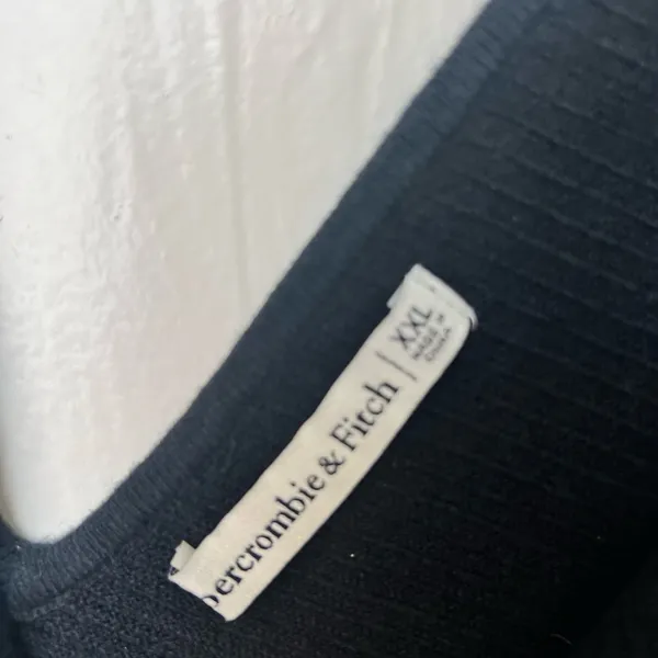 NWOT Abercrombie & Fitch ribbed double black bodysuit size XXL - Image 4