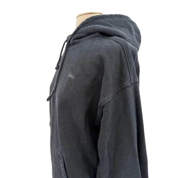 Aritzia TNA Cozy Fleece Hoodie Black Pullover Kangaroo Pocket Oversized Large‎ - Image 5