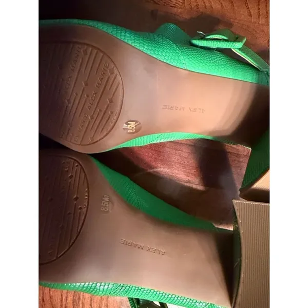 Alex Marie Green Block Ankle Strap Shoes(Size 8.5M) - Image 5