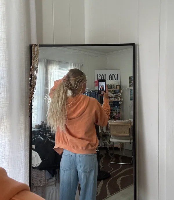 U.S. Vintage zip Up Orange Size M - Image 3
