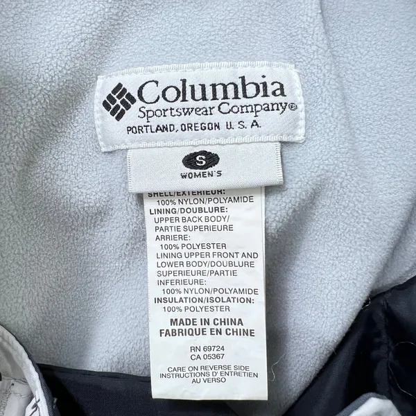 Columbia Sportswear OMNI-SHIELD Women's Ski Snow Pants‎ Size Small Light Gray - Image 3