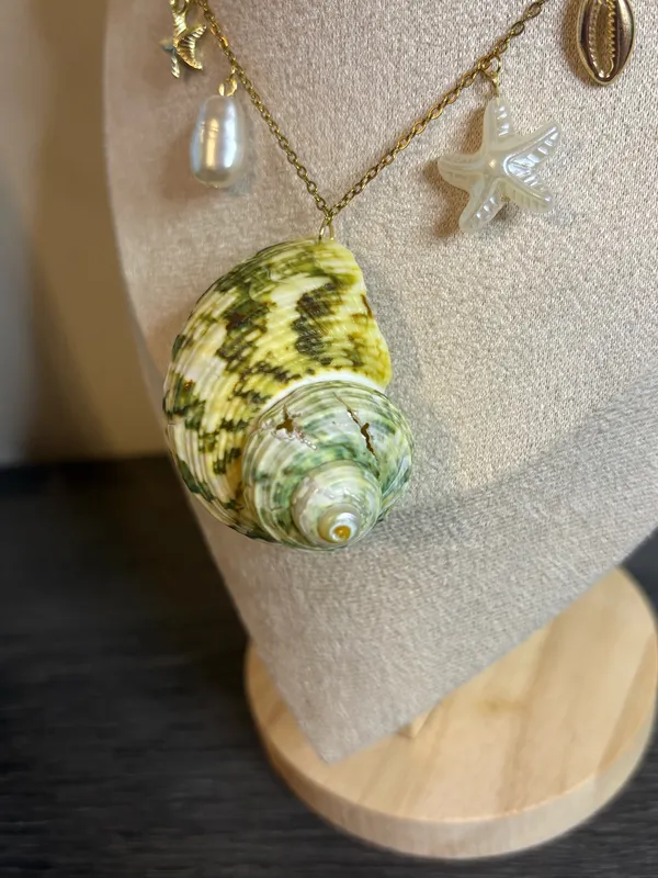 Handmade Gold Beachy Charm Necklace | Waterproof & Tarnish Resistant - Image 4