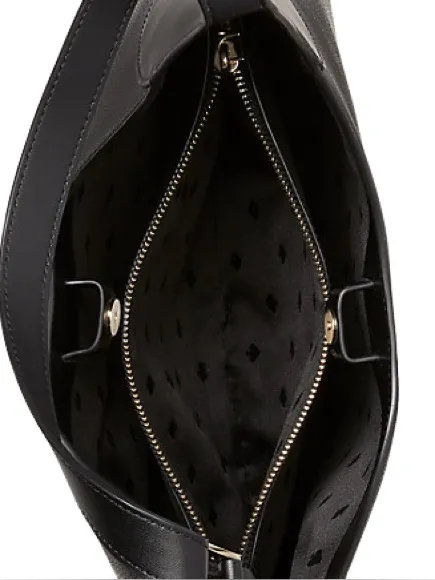 Kate Spade New York Black Pebble Leather Aster Shoulder Bag - Image 5