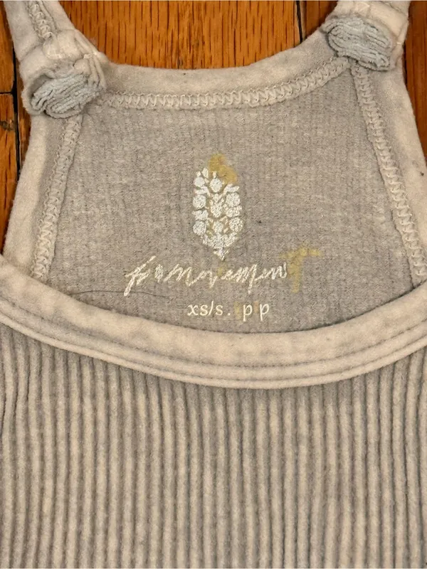 FP Movement by Free People Happiness Runs‎ Tank Top Stone Eagle Grey size XS/S - Image 3