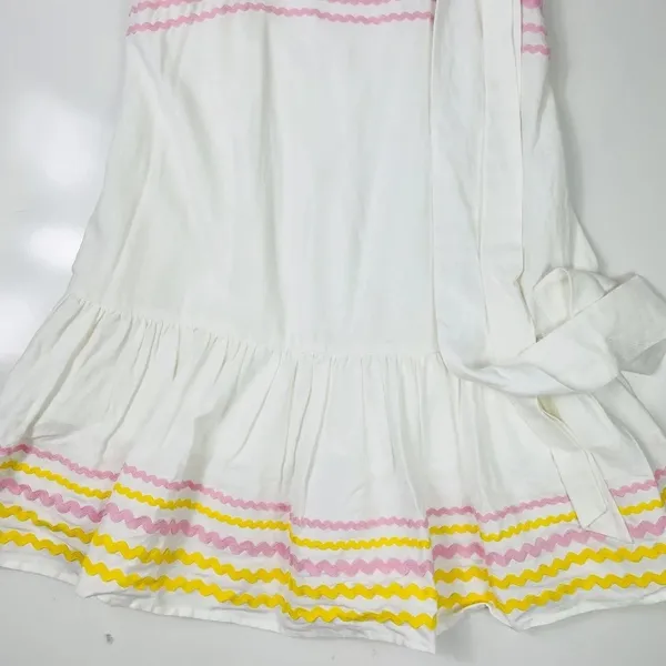 Lisa‎ Marie Fernandez x Target White Ric Rac Linen Mini Dress Size XXS - Image 5